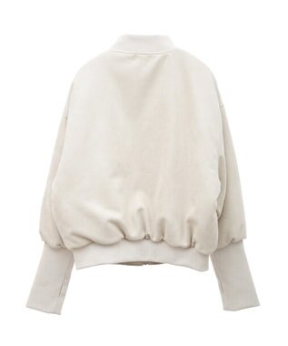 Green Parks ■ＬＯＶＥ　ＢＯＡＴ　スエード調中綿ブルゾン Ivory