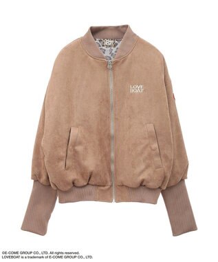 Green Parks ■ＬＯＶＥ　ＢＯＡＴ　スエード調中綿ブルゾン Brown