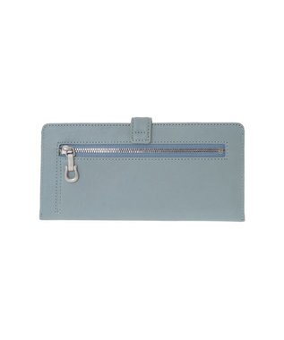 genten 【福財布】アルモニア 薄マチ長財布 ベビーブルー