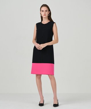 GRACE CONTINENTAL ビジューバイカラードレス