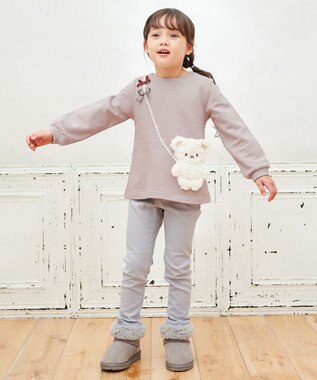 ANY KIDS ドリームストレッチ裏起毛パンツ サックスブルー