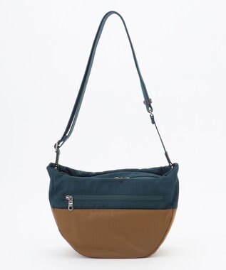 Y'SACCS ドローストリング コンビカラーショルダー mini ブルー