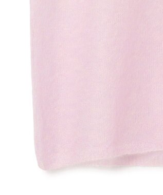 ICB L 【洗える】 シルキーシアーモヘヤ ニットプルオーバー シェルピンク系