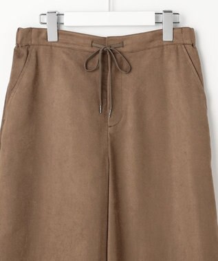 J.PRESS LADIES マイクロライトスエード ワイド パンツ モカ系