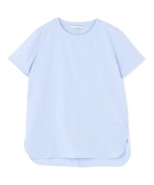 BEIGE， 【洗える】BROIS / 半袖コットンＴシャツ Sax