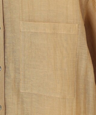 23区 S 【先行予約】リネンミックスシアースラブ オーバーシャツ ベージュ系