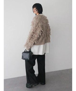 Green Parks ・Ｐｅｔｉｔ　Ｆｌｅｕｒ　ループニットカーディガン Gray