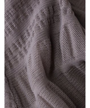 earth music&ecology ジャガードシャーリングシアートップス Gray