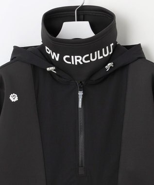 PW CIRCULUS 【MEN】NEW ダンボール デタッチャブルフーディー ブラック系