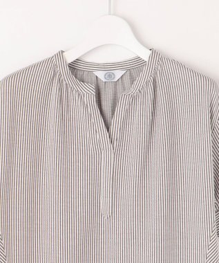 J.PRESS LADIES L 【洗える・抗菌消臭・吸水速乾】サッカージャージー ワンピース ブラウン系1