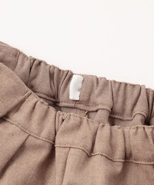 ANY KIDS ミニ丈 へリンボン キュロット ベージュ