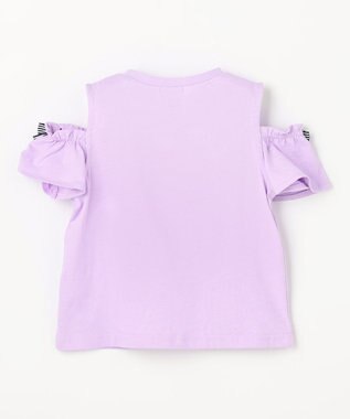ANY KIDS 【綿100%】オンオフショルダー Tシャツ ラベンダー