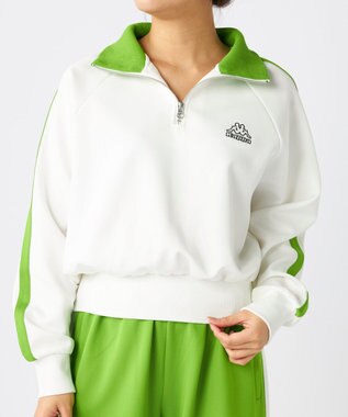 OP／FILA 【Kappa】ハーフジップ ジャージトラックジャケット ホワイト