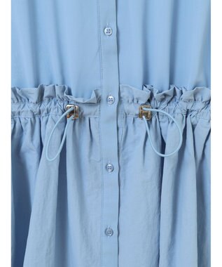 Green Parks 異素材ドッキングチュニック Blue