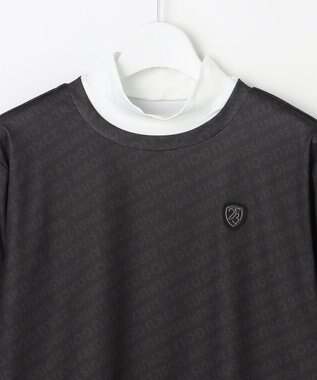 23区GOLF 【WOMEN】エアリージャージストレッチプルオーバー フェイクレイヤード ブラック系5