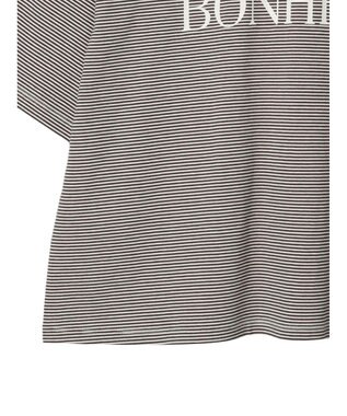 Green Parks 半袖ボーダーロゴＴＥＥ Brown