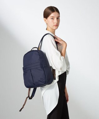 Y'SACCS ナイロンタフタ リュックサック ネイビー