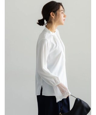 Te chichi 【セレモニーアイテム】レースカフスブラウス オフホワイト