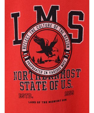 Green Parks クロップド丈ロゴプルオーバー Red