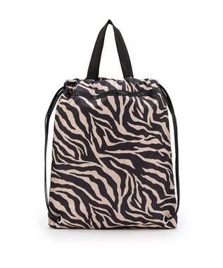 LeSportsac TH CITY KNAPSACK/アップタウンラフィアゼブラ/ブラック アップタウンラフィアゼブラ/ブラック