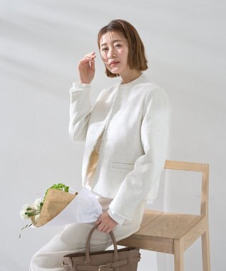 YECCA VECCA ツイードジャケット(2) Off White