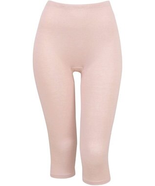 Wing あったかインナーボトム 綿混素材 裏起毛(肌側) よく伸びる素材 ストレッチ性 【ラクのびサーモ】 保温性 ひざ下丈 秋 冬 ER6612 ウイング／ワコール シェルピンク