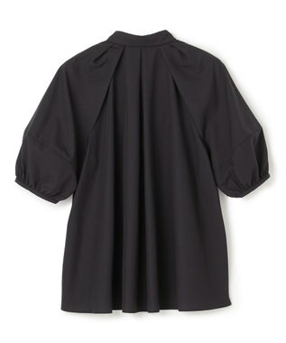 UNFILO L ランタンスリーブ ブラウス ブラック