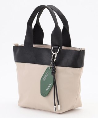 UNFILO ナイロン ミニトートバッグ ベージュ