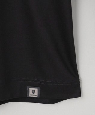 GOTAIRIKU 【綿100％】カバーネック ドレスTシャツ_ロング ブラック系