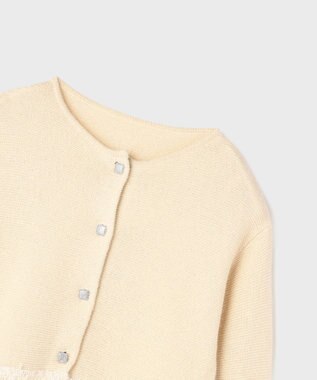 GRACE CONTINENTAL ラメフェザーフリンジカーディガン キナリ