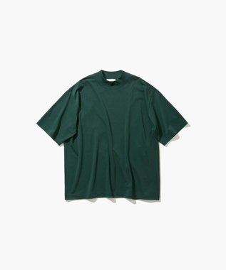 ATON DRY COTTON JERSEY | スタンダード モックネックTシャツ - UNISEX GREEN