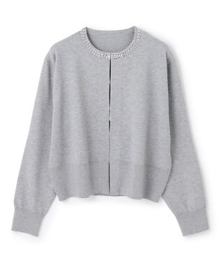 ネックビジュー カーディガン