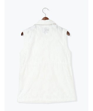 Te chichi カットジャガードジレ オフホワイト