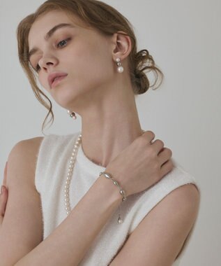 GRACE CONTINENTAL パールマルチwayネックレス シルバー