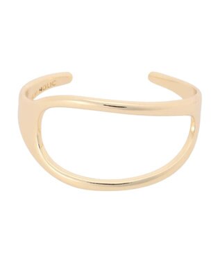 AMERICAN HOLIC 変形ラウンドバングル Gold