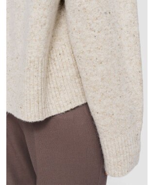 JOSEPH 【洗える】アルパカツイード　ラウンドネックニット Champagne Melange