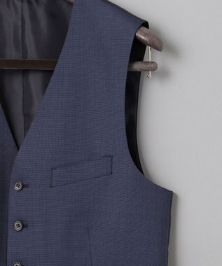 GOTAIRIKU 【DORMEUIL】AMADEUS+抗菌撥水 セットアップべスト ダルブルー系8