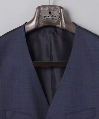 GOTAIRIKU 【DORMEUIL】AMADEUS+抗菌撥水 セットアップべスト ダルブルー系8