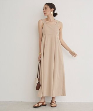 WEGO 【ANGIE VINTAGE】バックベルトジャンパースカート ベージュ