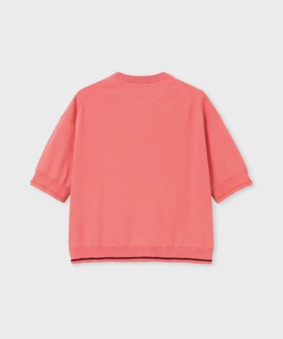 Paul Smith ベーシック クルーネック 半袖カーディガン ピンク
