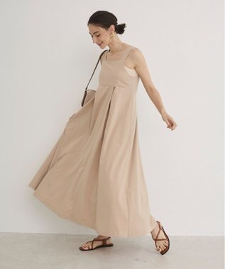 WEGO 【ANGIE VINTAGE】バックベルトジャンパースカート ベージュ