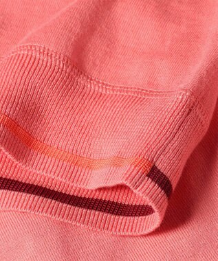 Paul Smith ベーシック クルーネック 半袖カーディガン ピンク