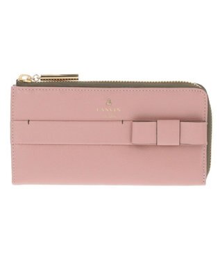 LANVIN en Bleu シャリテ コンパクトL字ファスナー長財布 ピンク