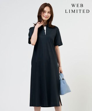 J.PRESS LADIES S 【WEB限定】コットンスムース ポロワンピース
