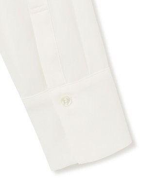 ICB 【速乾・洗える】BackSatinAmunzen ラッフルデザインブラウス オフホワイト系