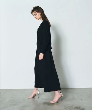 GRACE CONTINENTAL クルーニットカーディガン ブラック