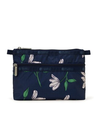 LeSportsac COSMETIC CLUTCH/フローラルブルームズネイビー