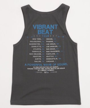 WEGO グラフィックリブタンクトップ スミクロ