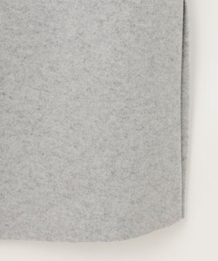 ANY SIS ウールライクミドルフーディ コート ライトトップグレー