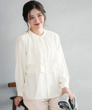 ANY SIS L ノーブルジョーゼット ブラウス